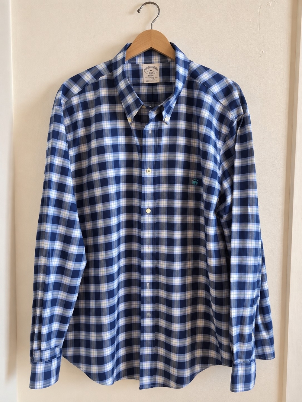 Brooks Brothers 1818 Regent Supima Cotton Plaid Shirt XXL